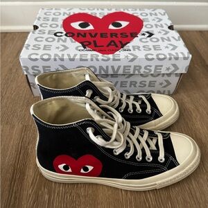Comme des Garcons PLAY Converse High Top Sneakers